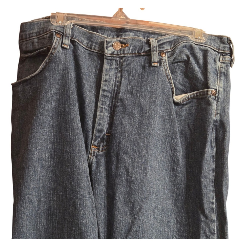 Wrangler Hero Regular Fit Jeans Mens 36x32 Blue Medium Wash Stretch 9WRGAMS